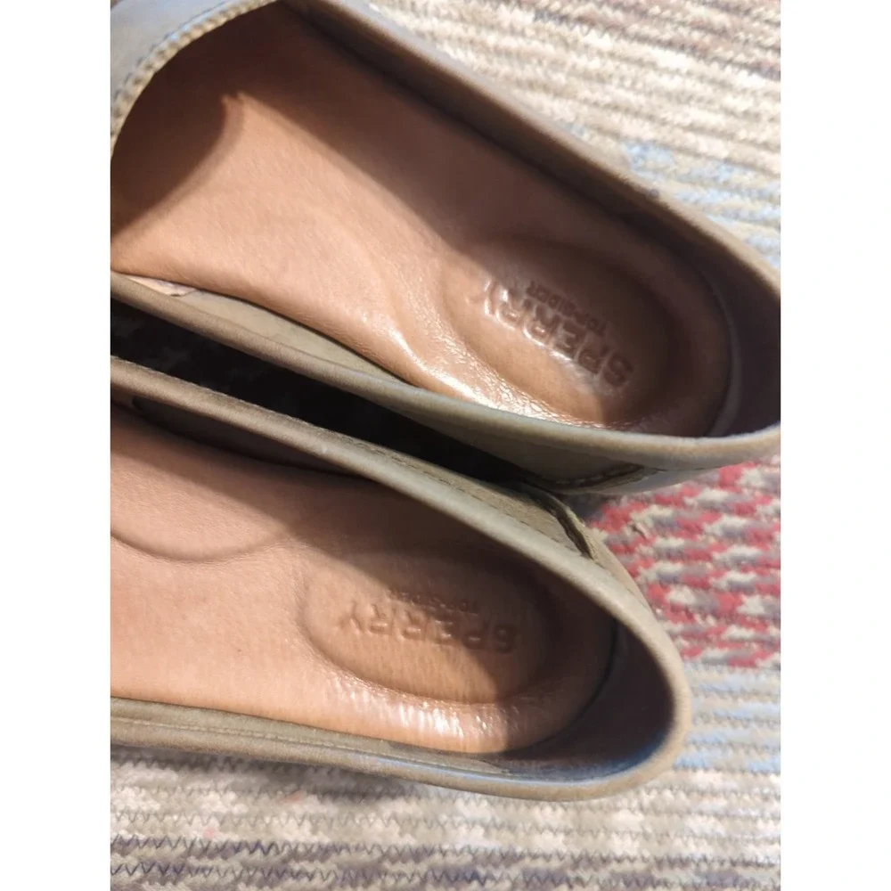 SPERRY Seaport Penny Loafer Leather Women's Size‎ 6 (STS82358) Taupe Brown